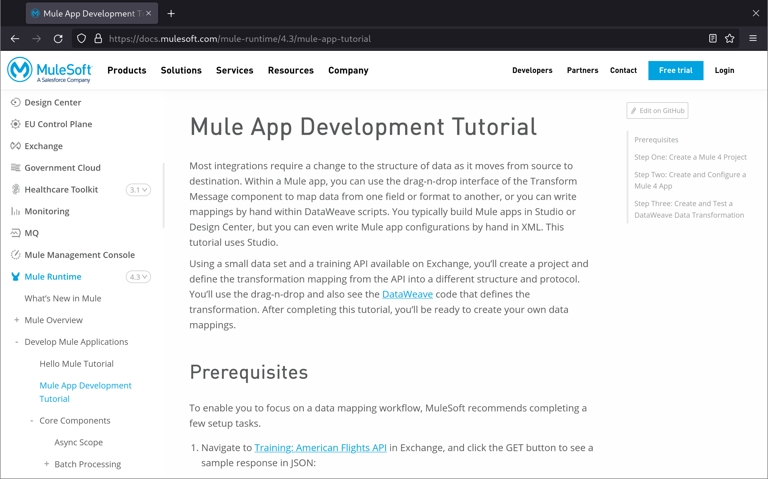docs site mulesoft