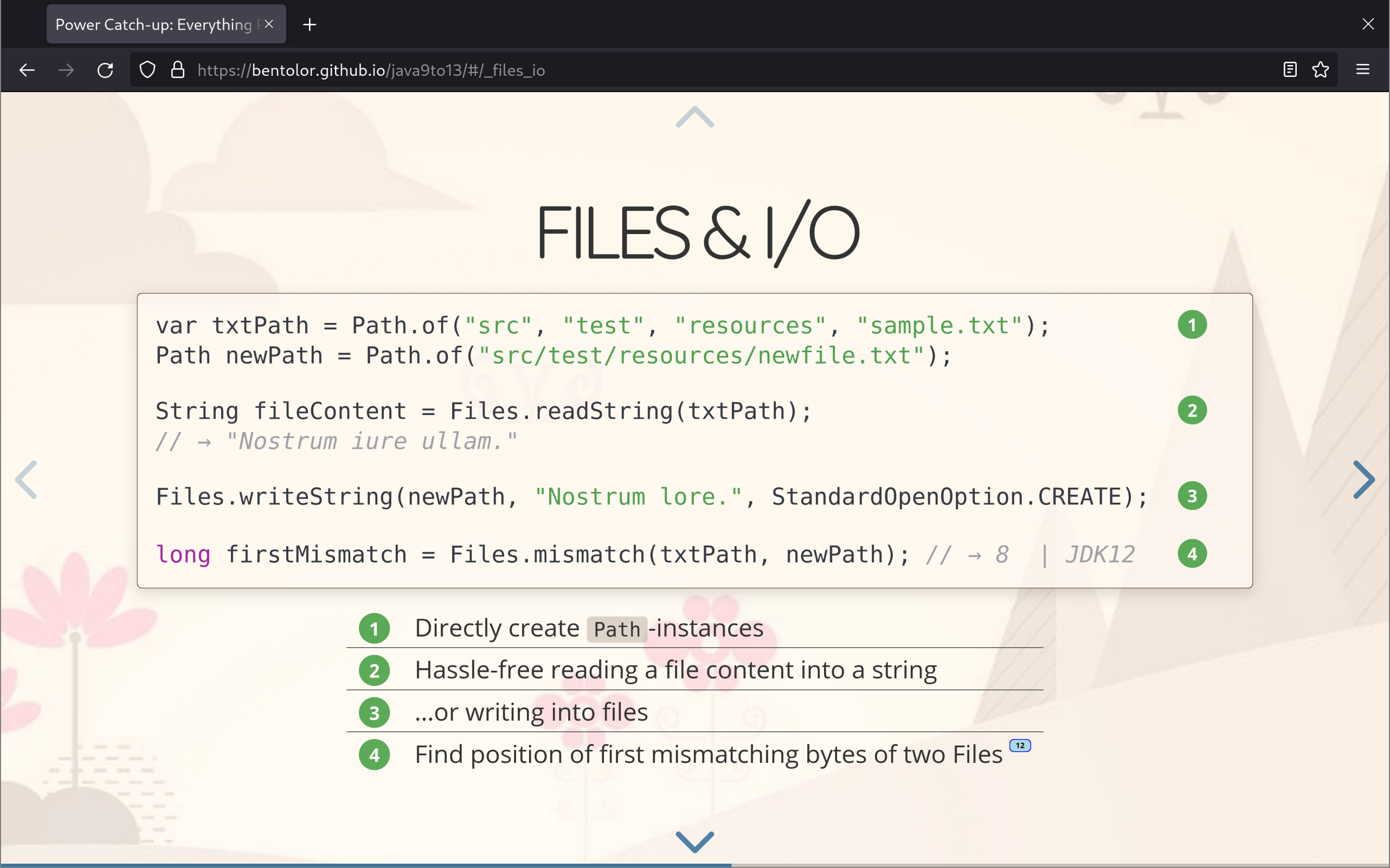 slide deck java9 to 13